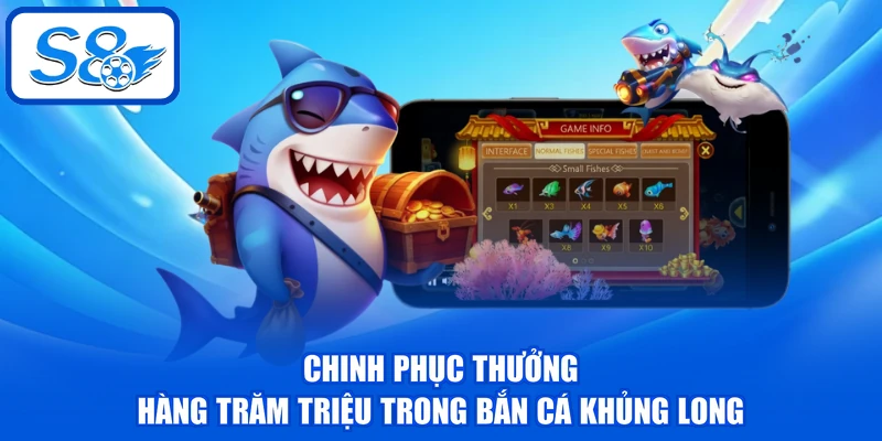 Bắn Cá Khủng Long - Săn Bạo Chúa Nhận Ngay X500 Cược 4 Chinh phục thưởng hàng trăm triệu trong bắn cá khủng long