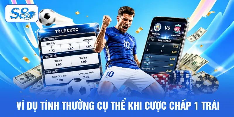 Kèo Chấp 1 Trái Và 3 Bí Kíp Nhận Định Chắc Thắng Tại S8 3 Ví dụ tính thưởng cụ thể khi cược chấp 1 trái